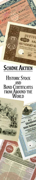 Historic Stock and Bond Certificates from Around the World